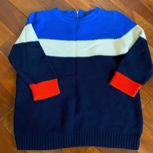 Three-quarter length sleeve striped sweater from Talbots